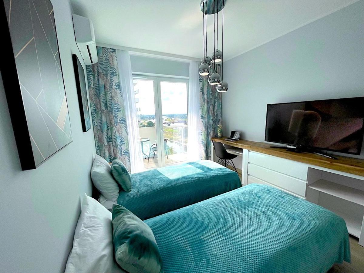 Apartament Z Tarasem I Widokiem Na Odre Breslavia Exterior foto